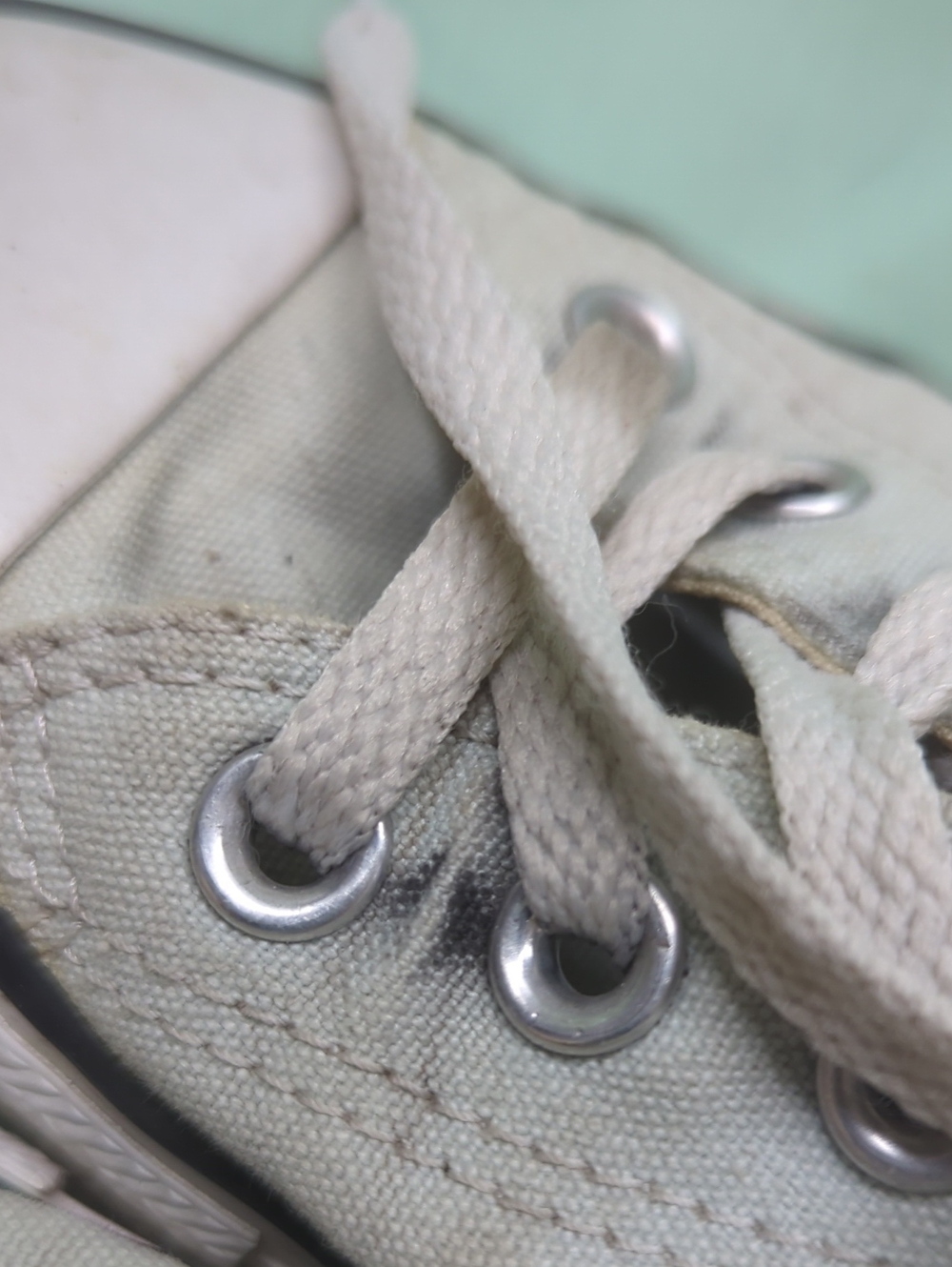 Classic Low-Top Canvas Sneakers in Light Green - Picture 7 of 8